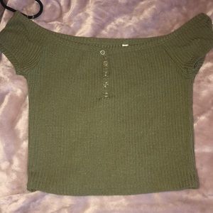 off the shoulder crop top from pacsun